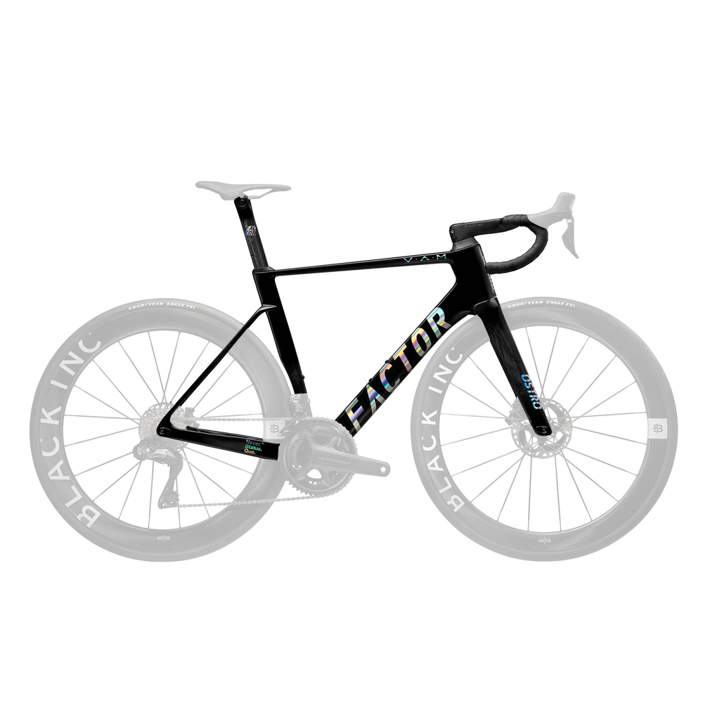 FACTOR Ostro VAM aero carbon road bike with integrated aero cockpit and high‑performance design
